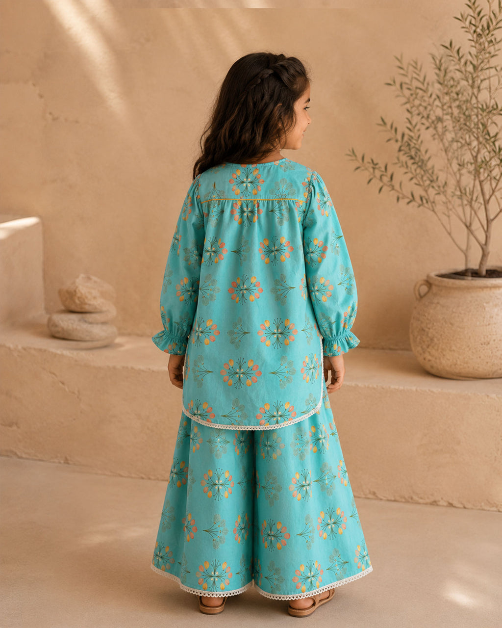 FIROZA JASHN KURTA SHARARA SET