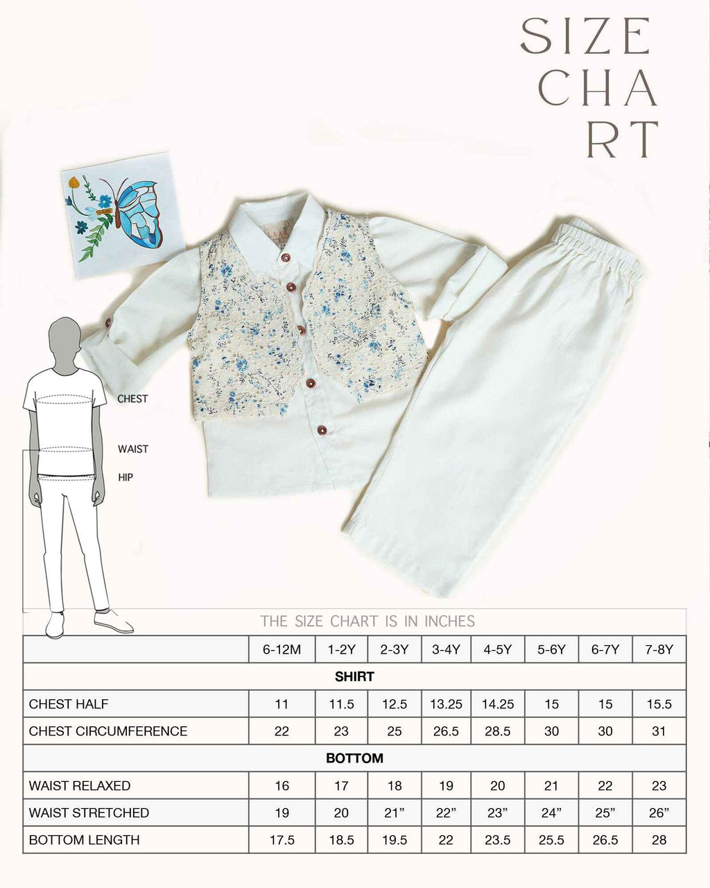 3-piece white ball suit set from laadindia ! Crisp cotton shirt, 100% cotton waistcoat with intricate details & silk Chanderi pyjama. Hand-embroidered, titalee motif adds charm.