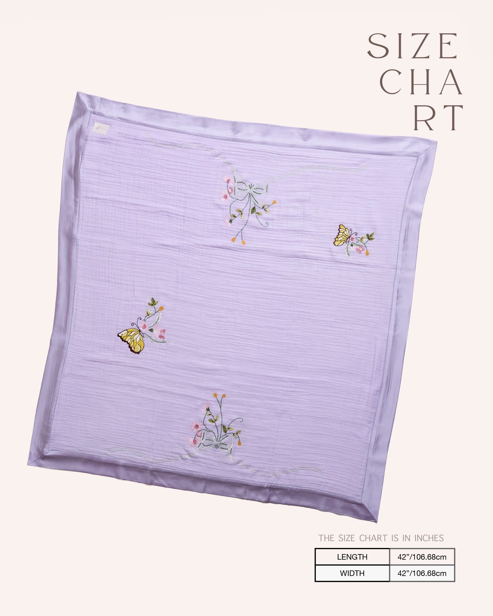 Hand-crafted,organic baby embroidered carefree breeze  Titalee Dohars with dazzling butterflies. perfect baby shower gifting by laadindia