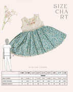 lora dress has embroidered bunnies hop on the hand-stitched neckline. Cotton lace yoke adds charm. Breezy & comfy for warm days. Easy click-button back. SummerStyle