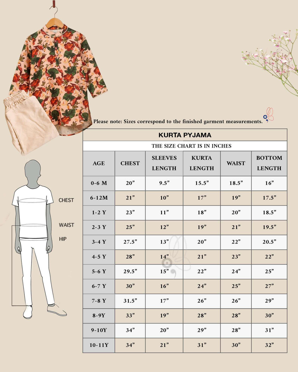 GULBAGH PEACH KURTA PYJAMA SET