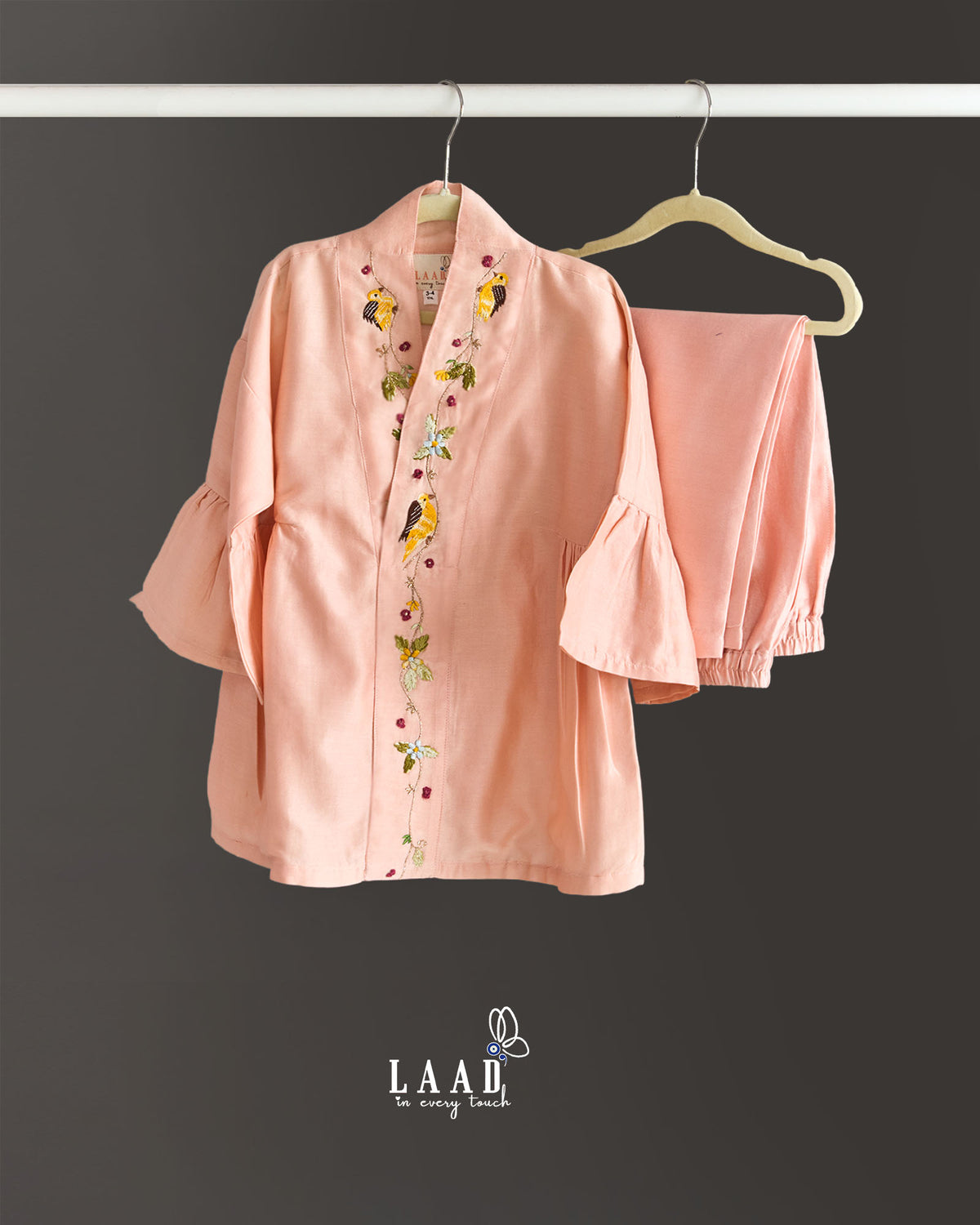 KIMONO FLOWER LOOM ROSY CO-ORD