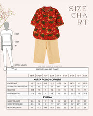 kurta pyjama Size chart _laadindia