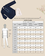 PHULWARI MARINE BLUE KURTA PYJAMA