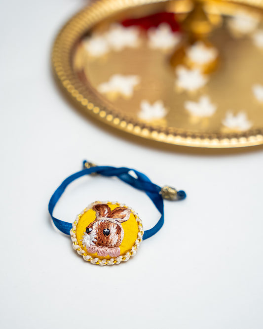 Celebrate the bond of love and siblinghood with a twist! Each Surprise Rakhi is a one-of-a-kind piece, handcrafted using premium fabrics and skin-safe threads. You won’t know which adorable character you’ll receive 