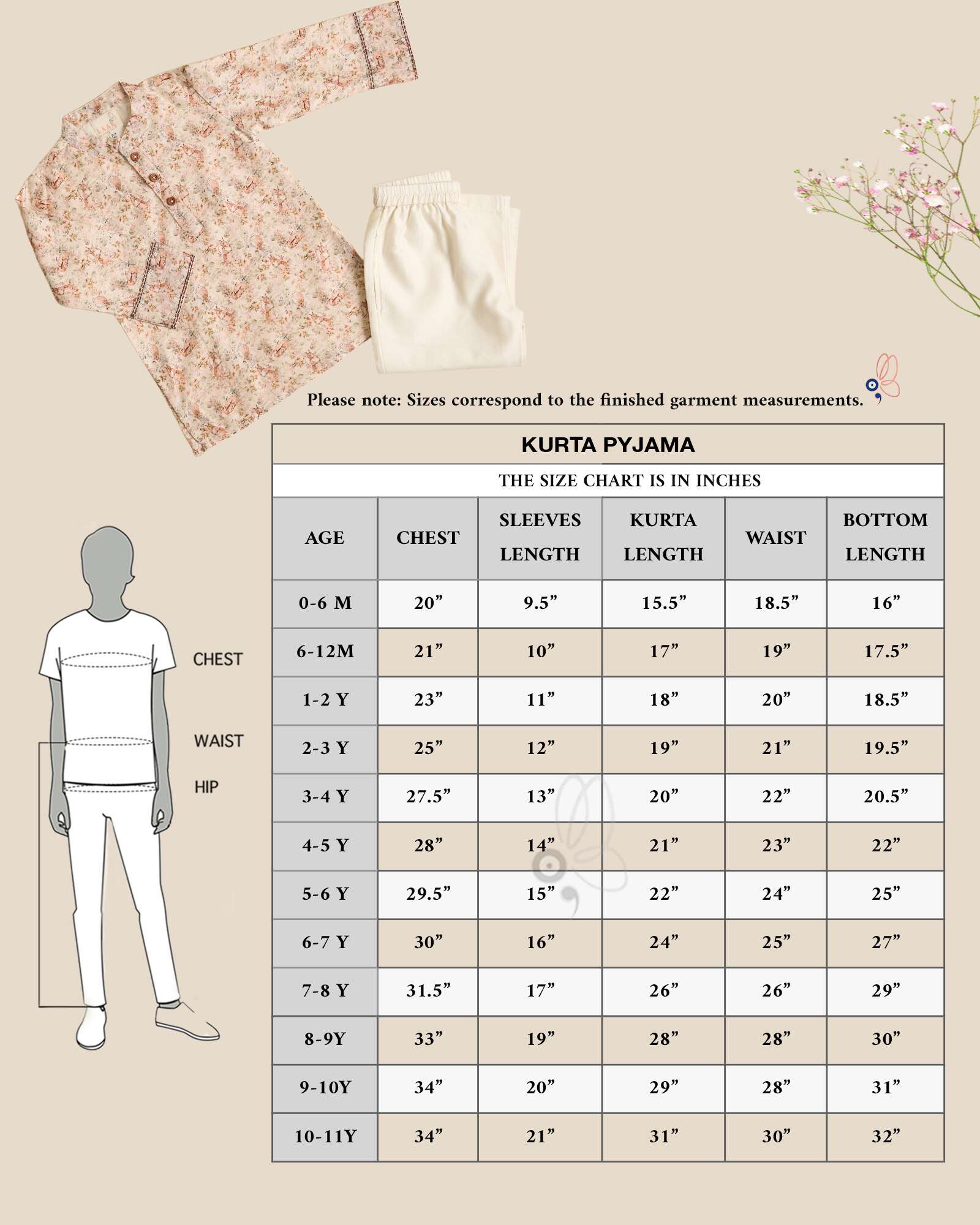 WOODLAND PRINT KURTA PYJAMA