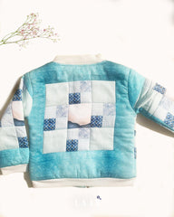 Dive into ocean vibes! With an undersea bomber jacket , Patchwork mimics cool tones. Breezy & comfy