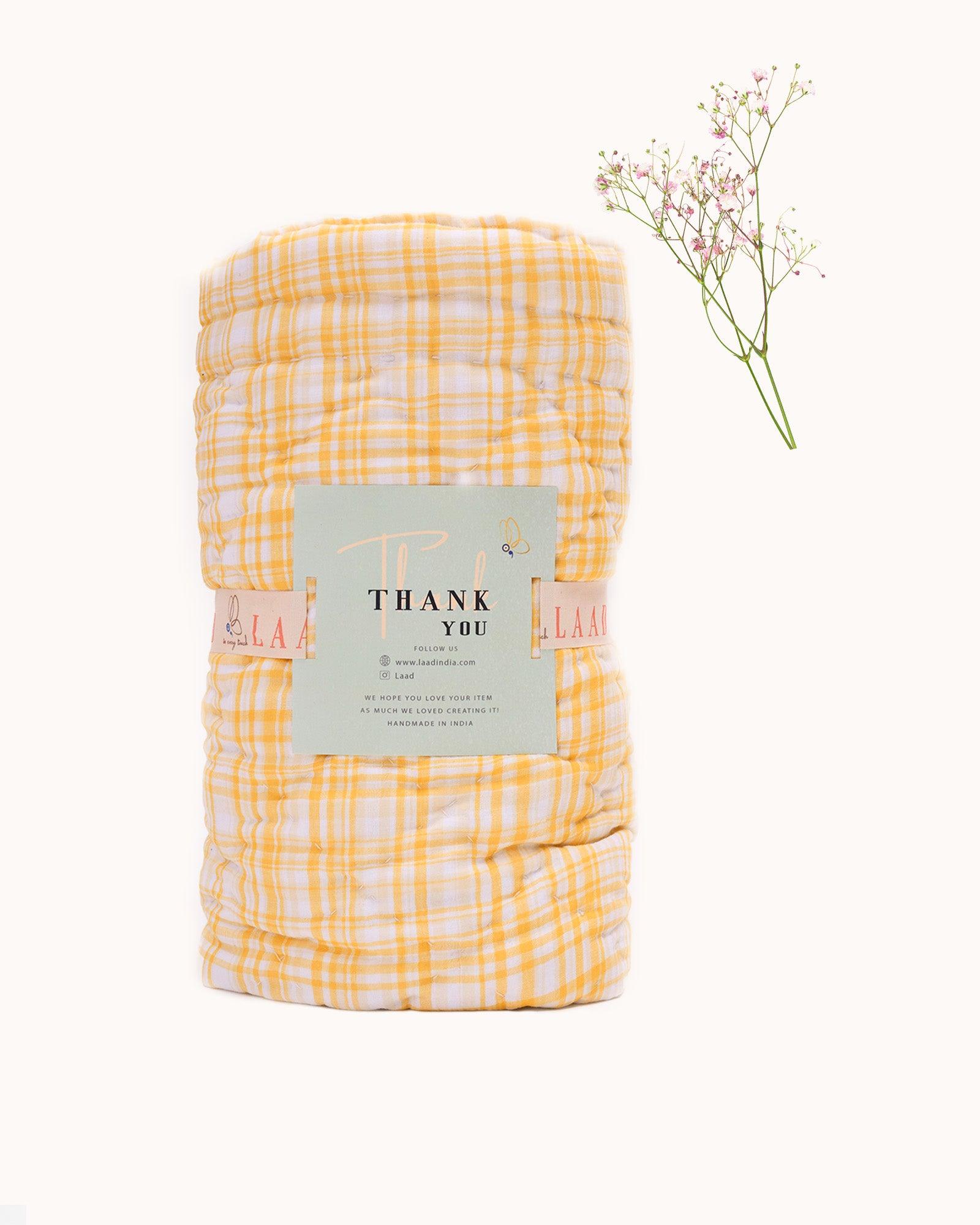 Delightful quilt features embroidered cherries & blends seamlessly with any nursery. Soft cotton & cozy filling for ultimate comfort.