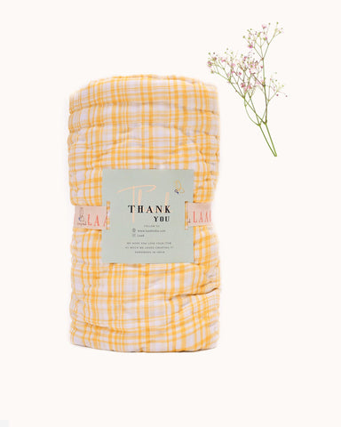 Delightful quilt features embroidered cherries & blends seamlessly with any nursery. Soft cotton & cozy filling for ultimate comfort.