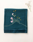 baby organic , Hand-crafted, embroidered intense Ocean Titalee Dohars with dazzling butterflies for kids upto three years 
