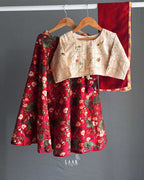 ROSE LEHENGA SET WITH DUPATTA