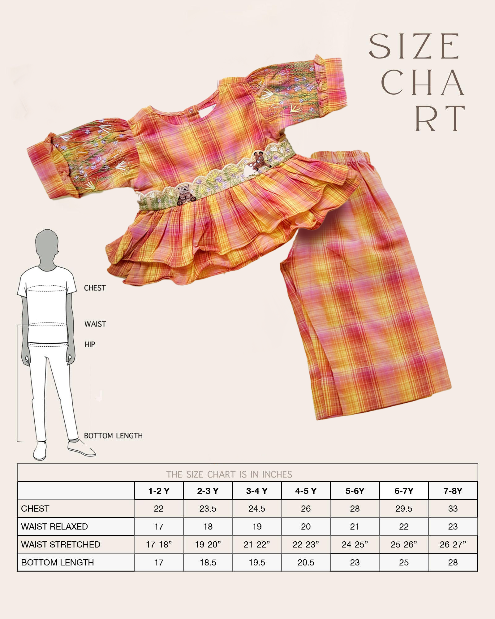 Twilight Checkered Peplum Co-ord: Exquisite ensemble with puffed hemline, embroidered belt, and culottes. Perfect for festive occasions laadindia