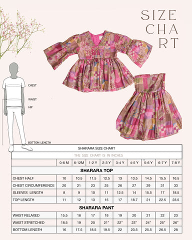 RANI PINK PRINTED SHARARA.