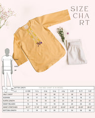 SUNSHINE KURTA PYJAMA JACKET SET