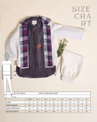 VINTAGE GRAPE KURTA JACKET SET